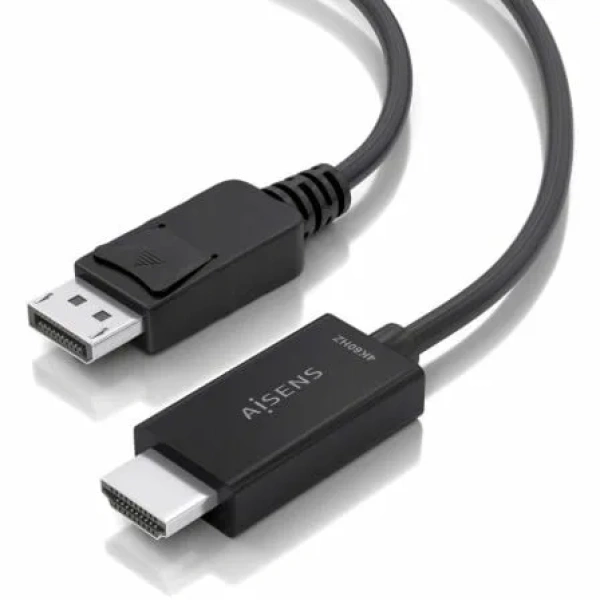 Cable Conversor Aisens A125-0892/ DisplayPort Macho - HDMI 4K Macho/ 1m/ Negro - Imagen 3