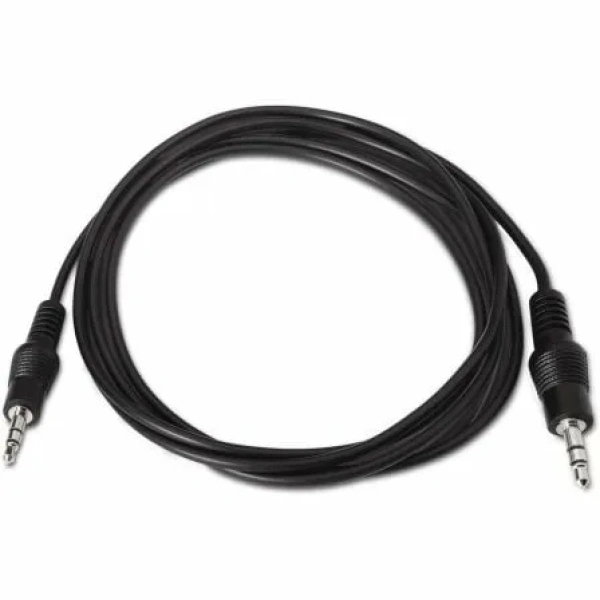 Cable Estéreo Aisens A128-0141/ Jack 3.5 Macho - Jack 3.5 Macho/ Hasta 0.1W/ 30cm/ Negro - Imagen 2