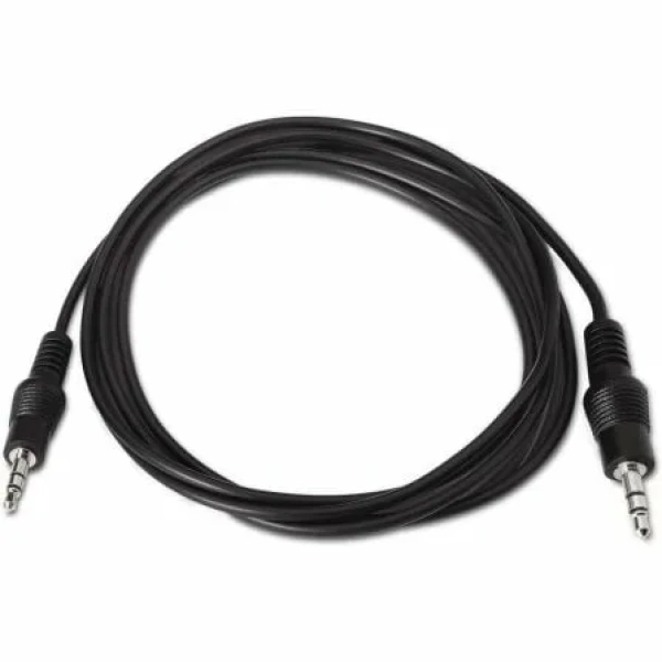 Cable Estéreo Aisens A128-0142/ Jack 3.5 Macho - Jack 3.5 Macho/ Hasta 0.1W/ 1.5m/ Negro - Imagen 2