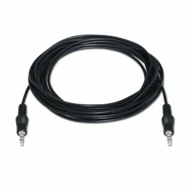 Cable Estéreo Aisens A128-0144/ Jack 3.5 Macho - Jack 3.5 Macho/ Hasta 0.1W/ 10m/ Negro - Imagen 2