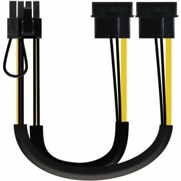 Cable Alimentación Tarjeta Gráfica Aisens A131-0165/ 2x Molex Macho - Molex 6+2 PIN Macho/ Hasta 54W/ 20cm - Imagen 3