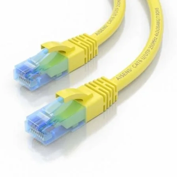 Cable de Red RJ45 AWG26 CCA UTP Aisens A135-0830 Cat.6/ 30cm/ Amarillo - Imagen 2