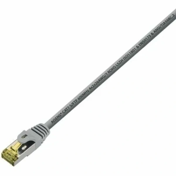Cable de Red RJ45 S/FTP Aisens A146-0334/ Cat.7/ 1m/ Gris - Imagen 2