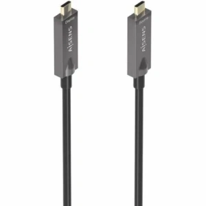 Cable USB 3.1 Tipo-C Aisens AOC A157-0884/ USB Tipo-C Macho - USB Tipo-C Macho/ Hasta 60W/ 10Gbps/ 7.5m/ Negro