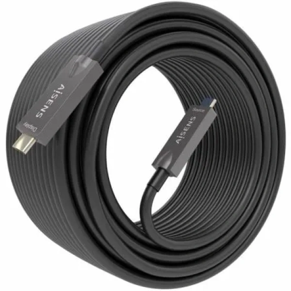 Cable USB 3.1 Tipo-C Aisens AOC A157-0884/ USB Tipo-C Macho - USB Tipo-C Macho/ Hasta 60W/ 10Gbps/ 7.5m/ Negro - Imagen 2