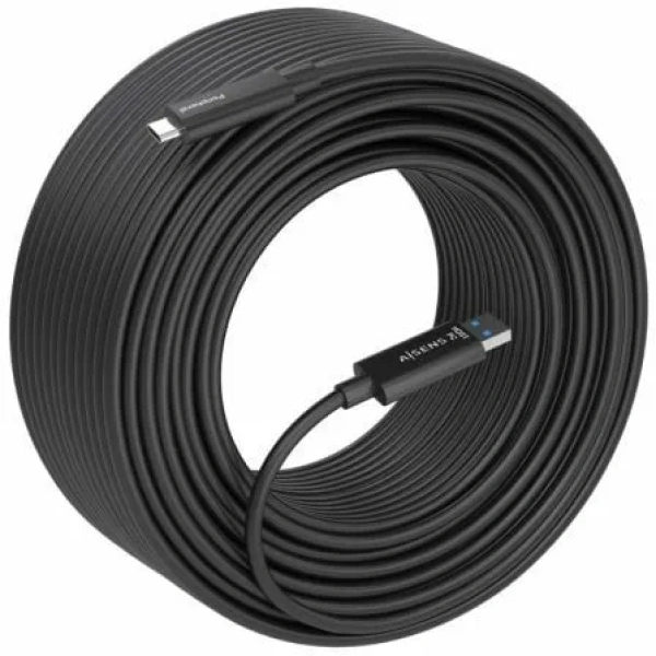 Cable USB 3.2 Tipo-C AOC Aisens A157-0927/ USB Tipo-C Macho - USB Macho/ 10Gbps/ 40m/ Negro - Imagen 2