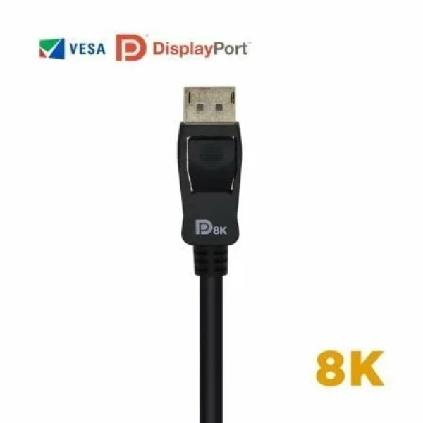 Cable DisplayPort 1.4 8K Aisens A149-0432/ DisplayPort Macho - DisplayPort Macho/ 2m/ Certificado/ Negro - Imagen 3