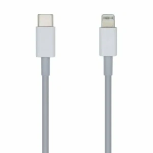 Cable USB Tipo-C 2.0 Lightning Aisens A102-0443/ Lightning Macho - USB Tipo-C Macho/ 2m/ Blanco