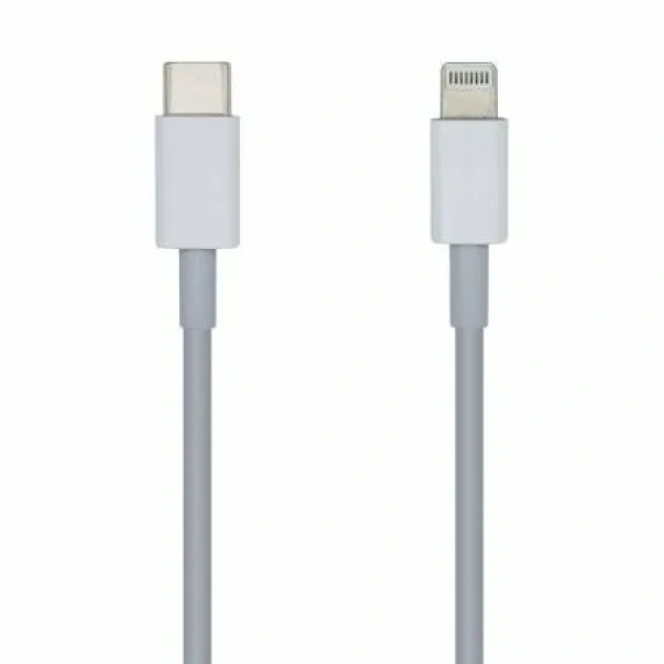 Cable USB Tipo-C 2.0 Lightning Aisens A102-0443/ Lightning Macho - USB Tipo-C Macho/ 2m/ Blanco