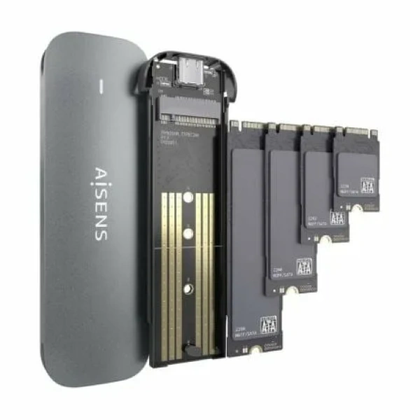 Caja Externa para Disco SSD M.2 SATA Aisens ASM2-006GRY/ USB 3.1/ Sin tornillos - Imagen 3