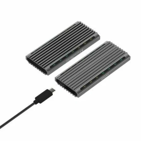 Caja Externa para Disco SSD M.2 SATA/NVMe Aisens ASM2-RGB011GR/ USB 3.2 Gen2/ Sin Tornillos - Imagen 3