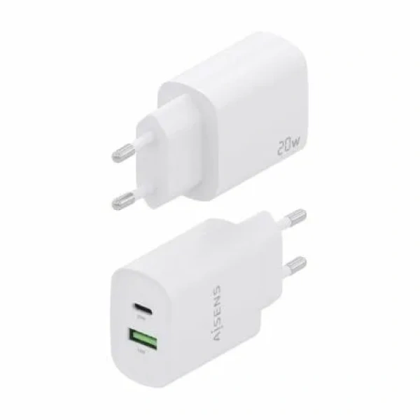 Cargador de Pared Aisens A110-0754/ 1xUSB Tipo-C/ 1xUSB/ 20W - Imagen 3