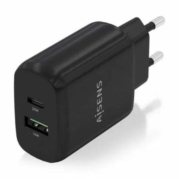 Cargador de Pared Aisens A110-0759/ 1xUSB Tipo-C/ 1xUSB/ 25W - Imagen 2