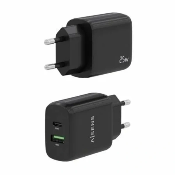 Cargador de Pared Aisens A110-0759/ 1xUSB Tipo-C/ 1xUSB/ 25W - Imagen 3