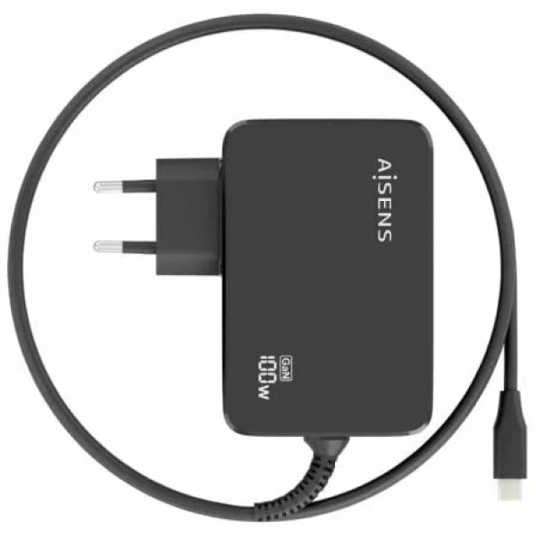 Cargador de Portátil GaN Aisens ASCH-1PD100WL50-BK USB Tipo-C/ 100W/ Automático/ Voltaje 5-20V - Imagen 3