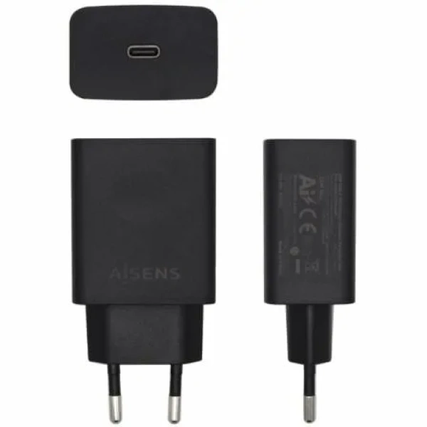 Cargador de Pared Aisens ASCH-1PD20-BK/ 1xUSB Tipo-C/ 20W - Imagen 2