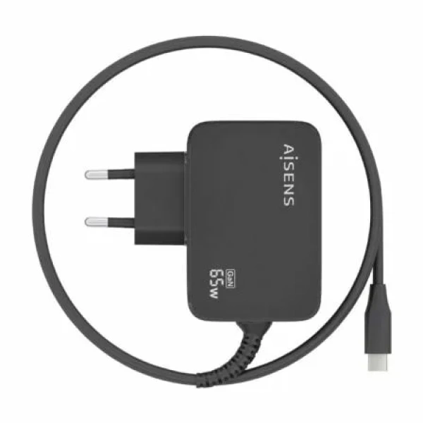 Cargador de Pared GaN Aisens ASCH-1PD65WL033-BK/ 1xUSB Tipo-C + Cable 1.8m/ 65W - Imagen 3