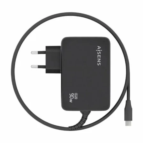Cargador de Pared GaN Aisens ASCH-1PD90WL034-BK/ 1xUSB Tipo-C + Cable 1.8m/ 90W - Imagen 3