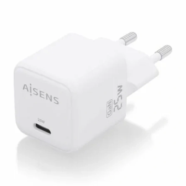 Cargador de Pared GaN Aisens ASCH-25W1P012-W/ 1xUSB Tipo-C/ 25W - Imagen 2