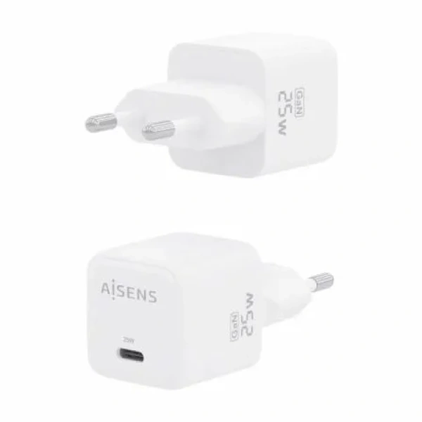 Cargador de Pared GaN Aisens ASCH-25W1P012-W/ 1xUSB Tipo-C/ 25W - Imagen 3