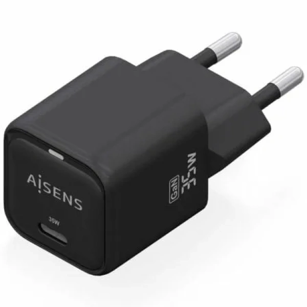Cargador de Pared GaN Aisens ASCH-35W1P023-BK/ 1xUSB Tipo-C/ 35W - Imagen 2