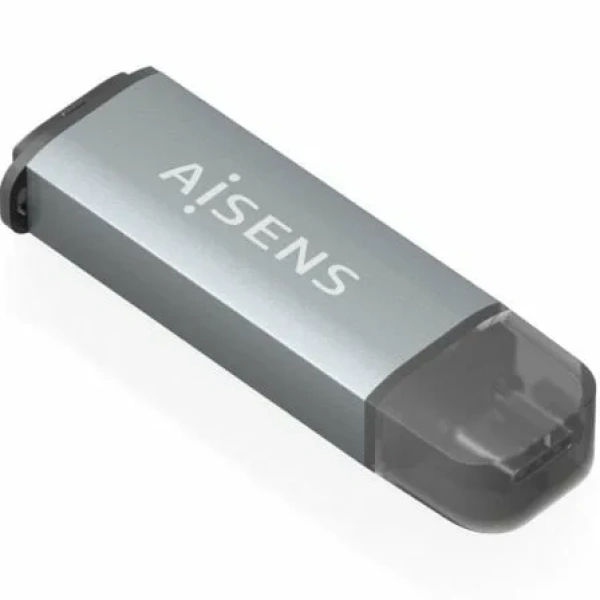 Lector de Tarjetas Externo Aisens ASCR-2A09-GR/ USB 3.1 - Imagen 2