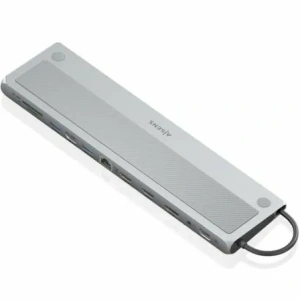 Docking USB Tipo-C Aisens ASUC-12P020-GR/ 2xHDMI/ 3xUSB/ 1xUSB Tipo-C/ 1xRJ45/ 1xDisplayPort/ 1xLector Tarjetas/ 1xUSB Tipo-C PD/ Gris