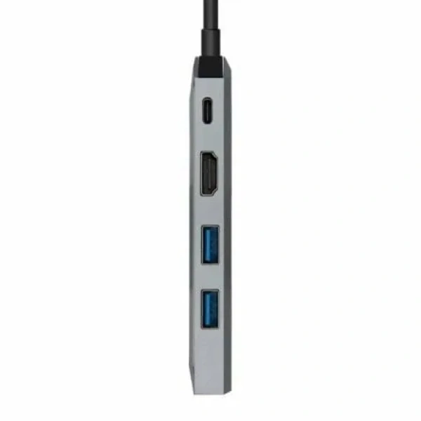 Docking USB Tipo-C Aisens ASUC-5P003-GR/ 1xHDMI/ 2xUSB/ 1xRJ45/ 1xUSB Tipo-C PD/ Gris - Imagen 3