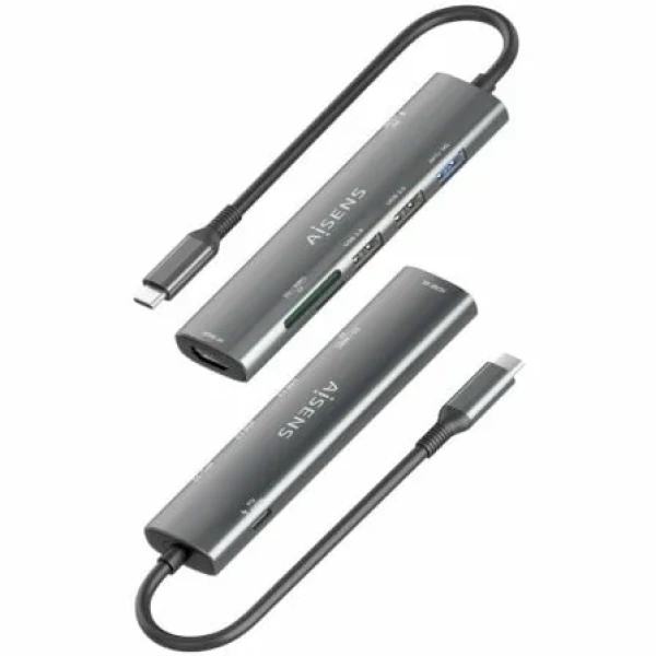 Docking USB Tipo-C Aisens ASUC-7P025-GR/ 1xHDMI/ 3xUSB/ 1xUSB Tipo-C PD/ 1xLector Tarjetas/ Gris - Imagen 3