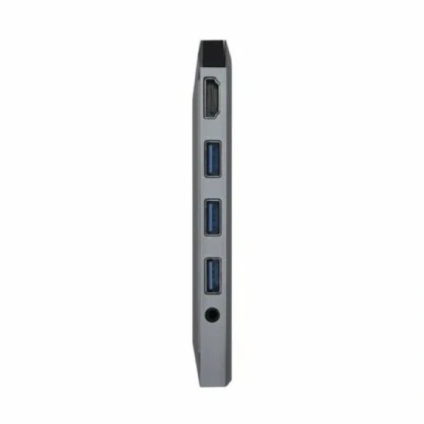 Docking USB Tipo-C Aisens ASUC-9P001-GR/ 1xHDMI/ 3xUSB/ 1xRJ45/ 1xAudio/ 1xLector Tarjetas / 1xUSB Tipo-C PD/ Gris - Imagen 3