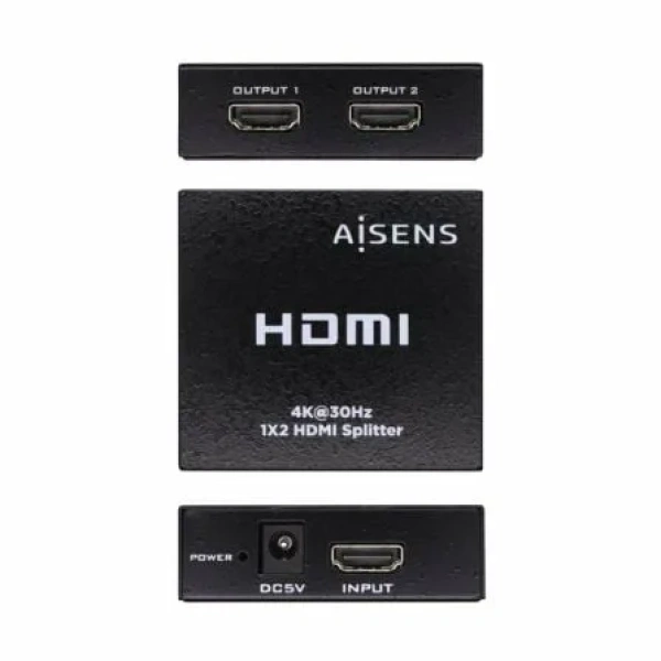 Duplicador HDMI Aisens A123-0506/ 2x HDMI Hembra/ HDMI Macho - USB Hembra - Imagen 2