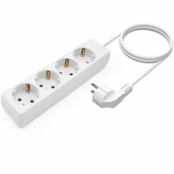 Regleta Aisens A154-0533/ 4 Tomas de Corriente/ Cable 1.4m/ Blanco - Imagen 2