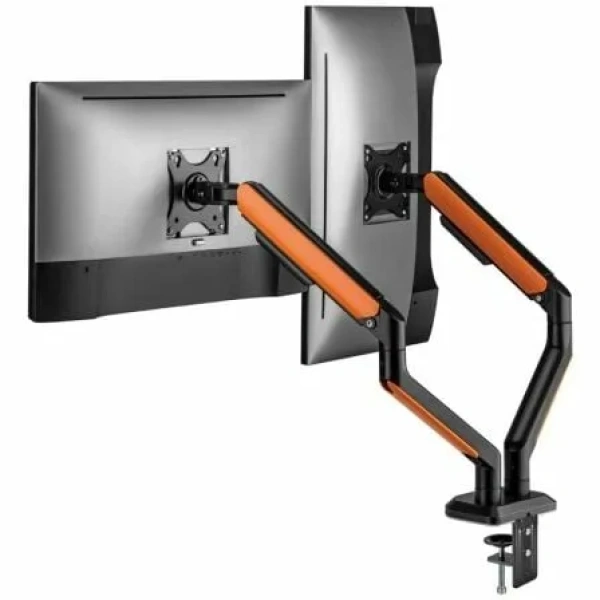 Soporte de Mesa Gaming con Contrapeso para 2 Monitores y TV Aisens DT32TSR-251/ Giratorio/ Inclinable/ hasta 9kg/ con Iluminación RGB - Imagen 3