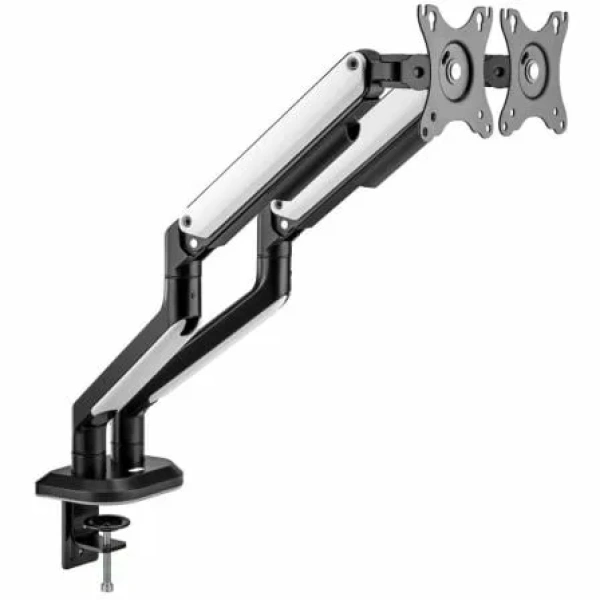 Soporte Gaming para 2 Monitores Aisens DT32TSR-297/ hasta 9kg/ con Iluminación RGB - Imagen 2