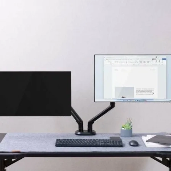 Soporte Gaming para 2 Monitores Aisens DT32TSR-297/ hasta 9kg/ con Iluminación RGB - Imagen 3