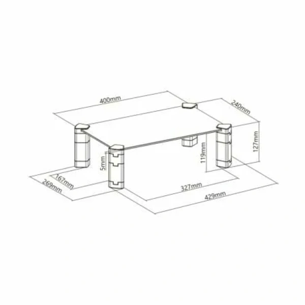Soporte para Monitor Aisens MR01C-109/ hasta 20kg - Imagen 3