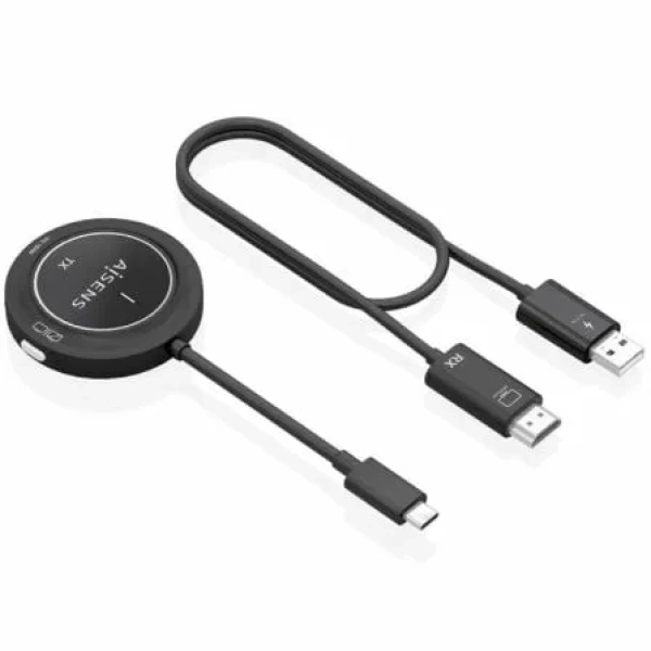 Adaptador/Transmisor de vídeo inalámbrico USB Tipo-C - HDMI Aisens ASWL-H2KC30M004-BK/ 100W - Imagen 2
