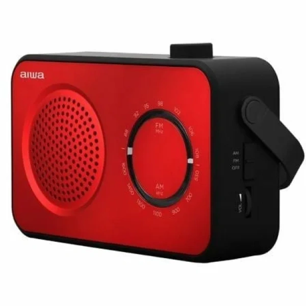 Radio Portátil Aiwa R-190RD/ 2W/ con Cable/ a Pilas/ Roja - Imagen 2