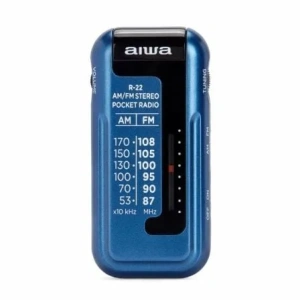 Radio Portátil Aiwa R-22BL/ con Batería/ a Pilas/ Azul