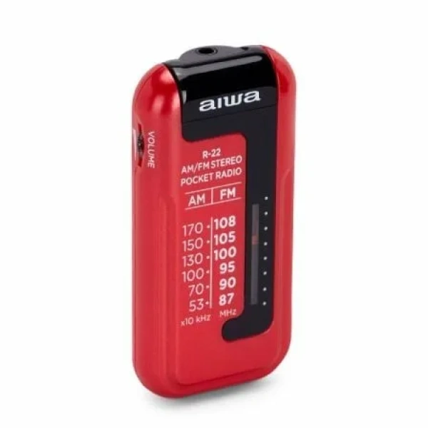 Radio Portátil Aiwa R-22RD/ con Batería/ a Pilas/ Roja - Imagen 2