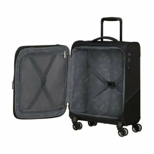 Maleta de Cabina American Tourister SummerRide Spinner 55cm/ 55x40x23cm/ 4 Ruedas/ Negra - Imagen 3