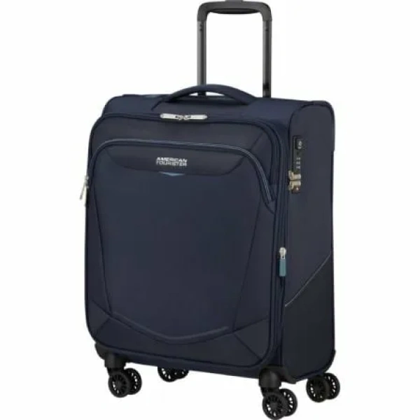 Maleta de Cabina American Tourister SummerRide Spinner 55cm/ 55x40x23cm/ 4 Ruedas/ Azul Marino - Imagen 2