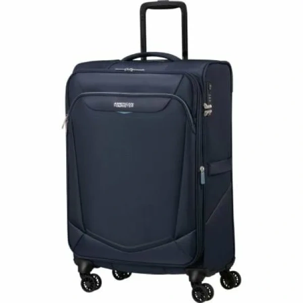 Maleta Mediana American Tourister SummerRide Spinner 69cm/ 69x43x29cm/ 4 Ruedas/ Azul Marino - Imagen 2