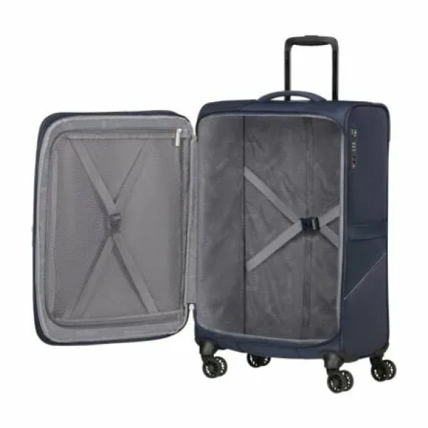 Maleta Mediana American Tourister SummerRide Spinner 69cm/ 69x43x29cm/ 4 Ruedas/ Azul Marino - Imagen 3