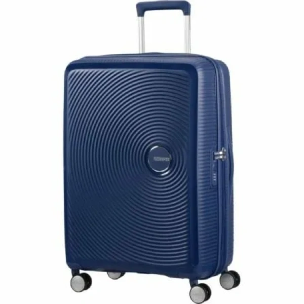 Maleta Mediana American Tourister SoundBox Spinner 67cm/ 67x46.5x29cm/ 4 Ruedas/ Azul Marino - Imagen 2
