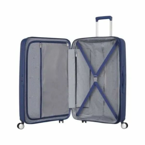 Maleta Mediana American Tourister SoundBox Spinner 67cm/ 67x46.5x29cm/ 4 Ruedas/ Azul Marino - Imagen 3