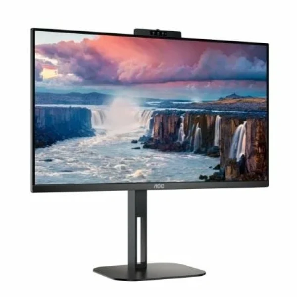Monitor Profesional AOC 24V5CW/BK 23.8"/ Full HD/ Webcam/ Multimedia/ Regulable en altura/ Negro - Imagen 2