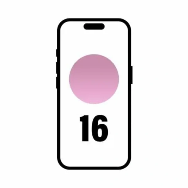 Smartphone Apple iPhone 16 256GB/ 6.1"/ 5G/ Rosa
