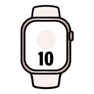 Apple Watch Series 10/ GPS/ 42mm/ Caja de Aluminio Oro Rosa / Correa Deportiva Rosa Rubor S/M