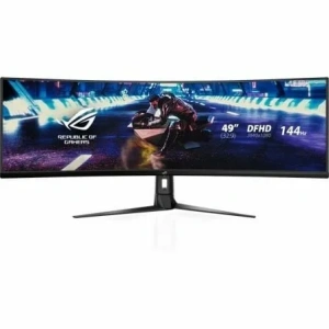Monitor Gaming Ultrapanorámico Curvo Asus Rog Strix XG49VQ 49"/ Dual FHD/ 4ms/ 144Hz/ VA/ Multimedia/ Negro